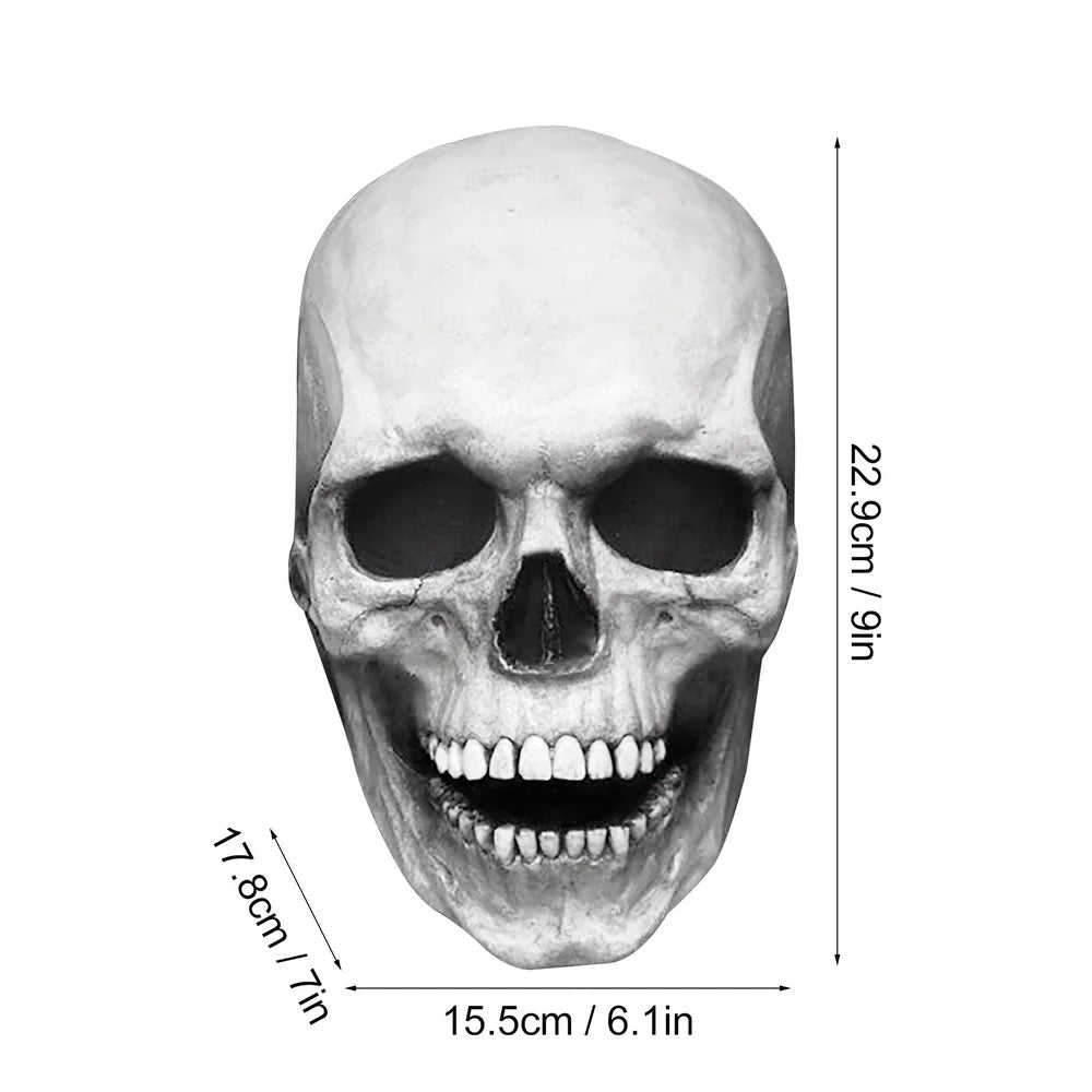 Halloween Mask Movable Jaw Full Head Skull Mask Halloween Decoration Horror Scary Mask Cosplay Party Decor 2021 Skull Helmet