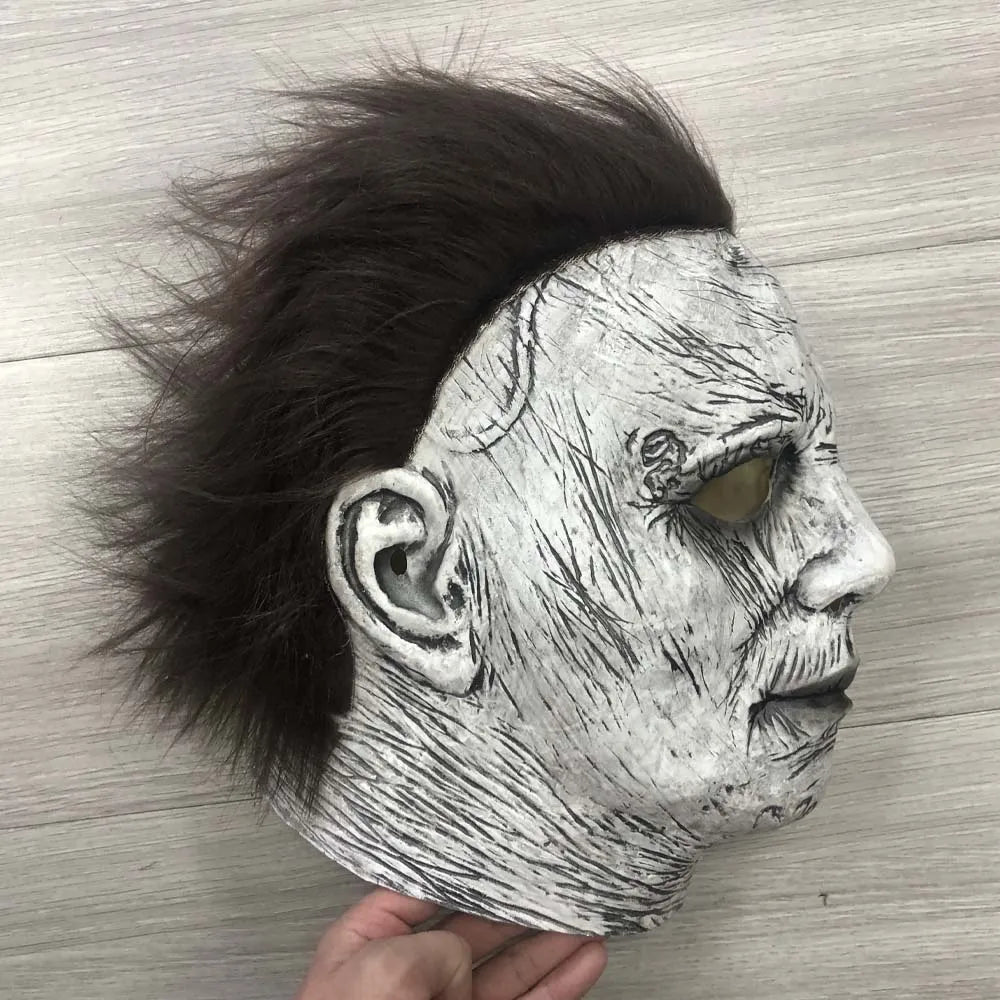 2018 Halloween Michael Myers Mask Cosplay Horror Bloody Demon Creepy Killers Latex Helmet Carnival Purim Party Costume Props