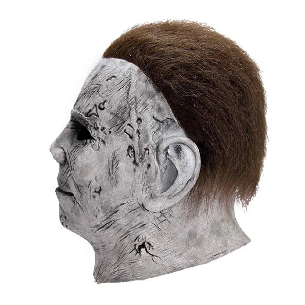 2018 Halloween Michael Myers Mask Cosplay Horror Bloody Demon Creepy Killers Latex Helmet Carnival Purim Party Costume Props