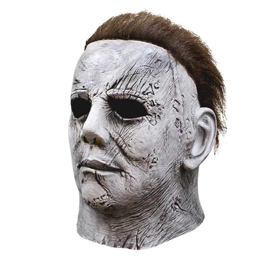 2018 Halloween Michael Myers Mask Cosplay Horror Bloody Demon Creepy Killers Latex Helmet Carnival Purim Party Costume Props