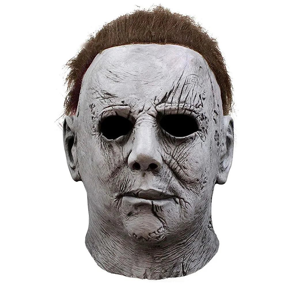 2018 Halloween Michael Myers Mask Cosplay Horror Bloody Demon Creepy Killers Latex Helmet Carnival Purim Party Costume Props