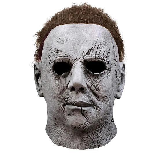 2018 Halloween Michael Myers Mask Cosplay Horror Bloody Demon Creepy Killers Latex Helmet Carnival Purim Party Costume Props