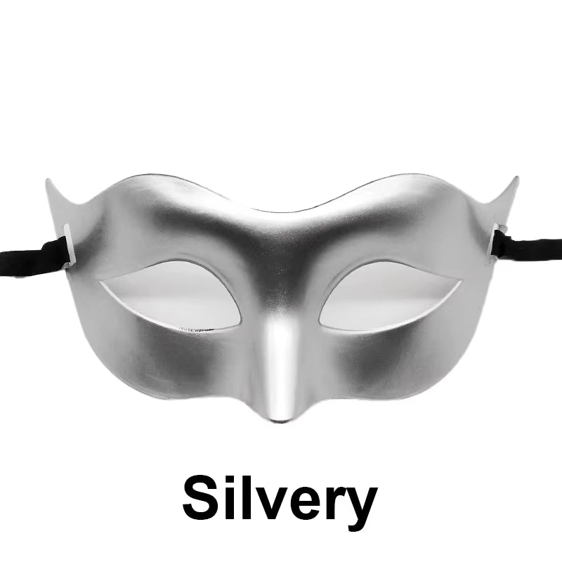 Women Man Sexy Gentleman Masquerade Mask Prom Mask Halloween Party Props Black White Retro Mask Plastic Half Face Cosplay Mask