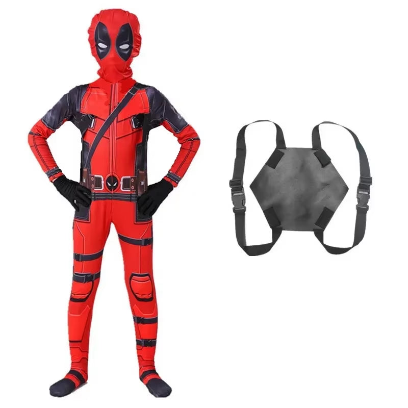 Deadpool Bodyguard Bodysuit Halloween Costume Children'S Deadpool Cosplay Costume Adult Set