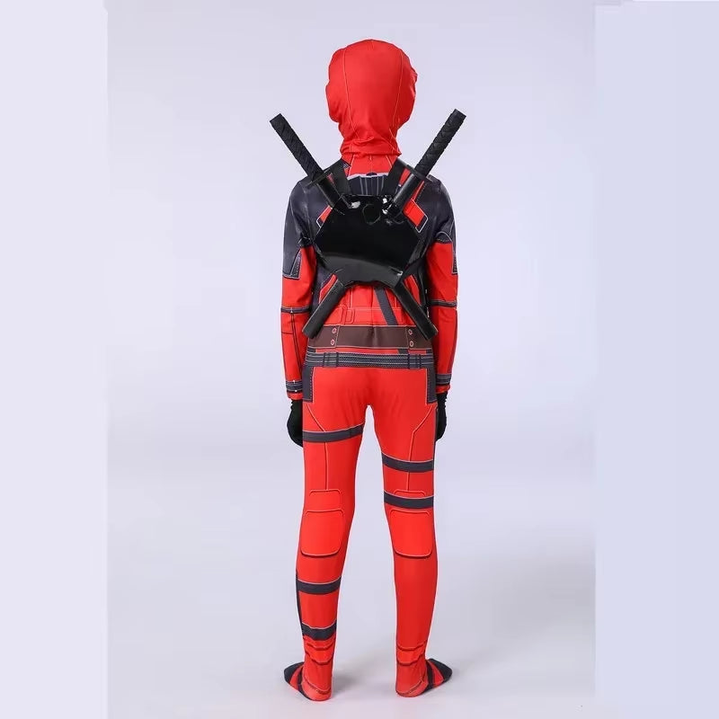 Deadpool Bodyguard Bodysuit Halloween Costume Children'S Deadpool Cosplay Costume Adult Set