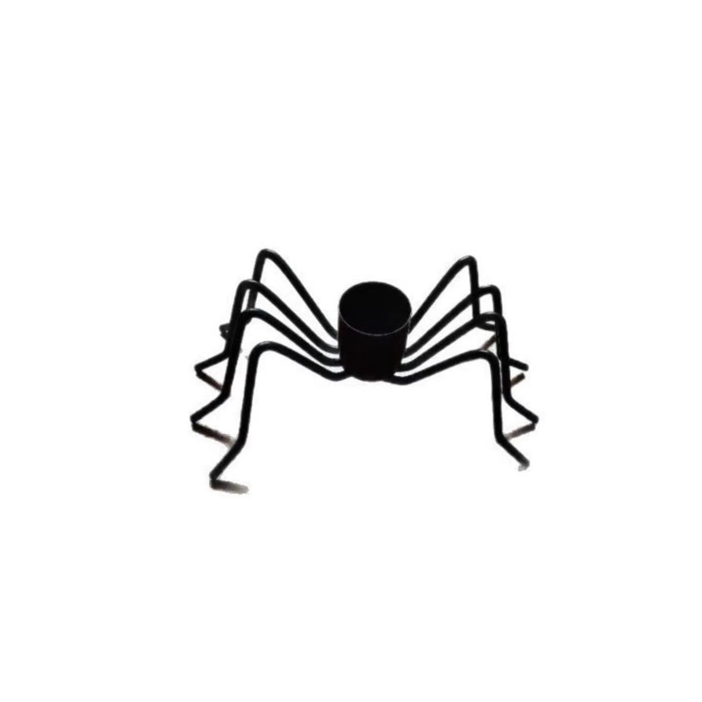 Halloween Spider Candle Holder Halloween Props Decoration Ornaments Black Candle Holder for Home Bar Haunted House Props
