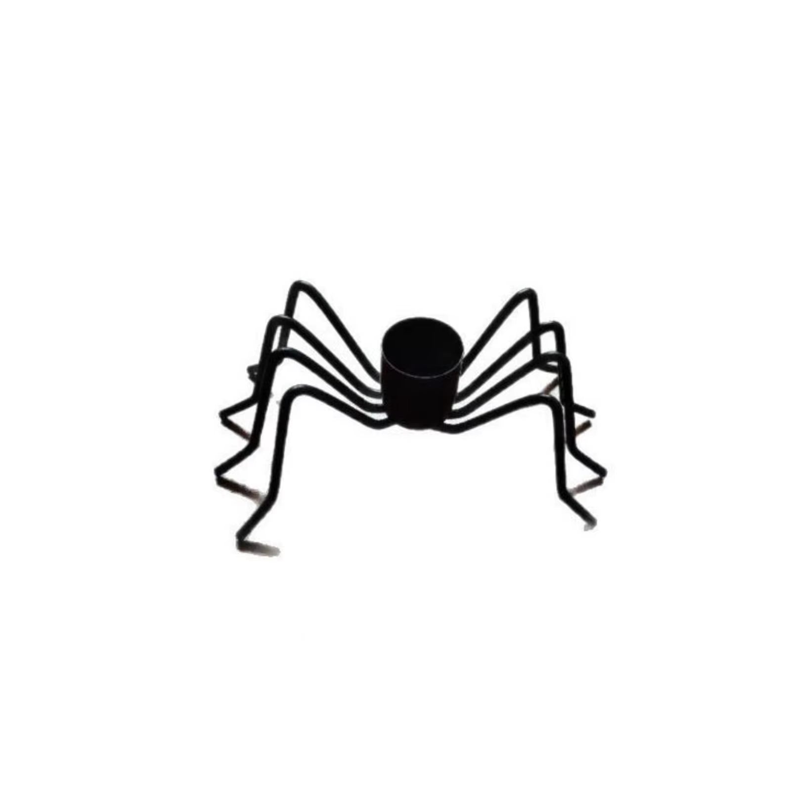 Halloween Spider Candle Holder Halloween Props Decoration Ornaments Black Candle Holder for Home Bar Haunted House Props