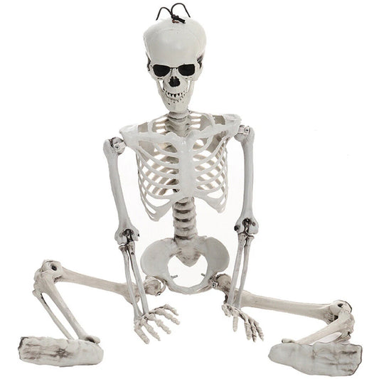 Full Life Size Human Skeleton Halloween Prop 90CM Haunted House Hanging Props Halloween Movable Skeleton Halloween Ornament Toys